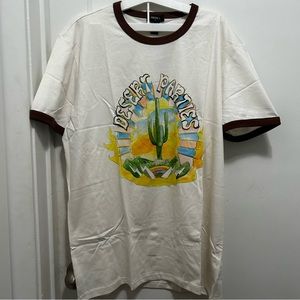 BNWT Desert Parties Graphic Ringer Tee